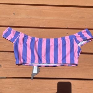 Motel Striped Swim Top